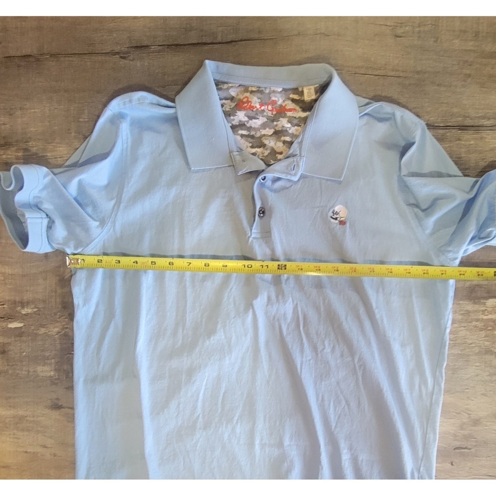 Robert Graham Men's‎ XL Classic Fit Blue Stone Trail 2 Short Sleeve Polo Shirt - Picture 13 of 14